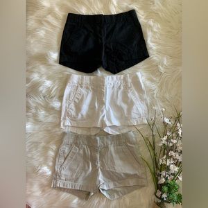 J.Crew set of 3 Chino shorts